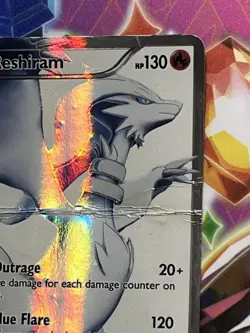 Pokemon TCG Reshiram Black & White Full Art Ultra Rare Holo Card 113/114 - Image 5