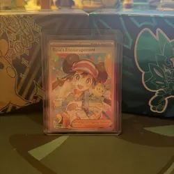 Pokemon TCG Rosa's Encouragement 123/088 Trainer-Supporter Full Art Card - Image 1