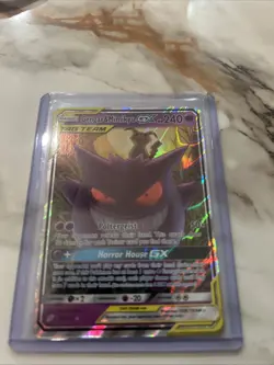 Pokemon Gengar & Mimikyu GX Team Up Holo Card 53/181 Ultra Rare SM - Image 1