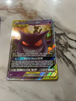 Pokemon Gengar & Mimikyu GX Team Up Holo Card 53/181 Ultra Rare SM - Image 3