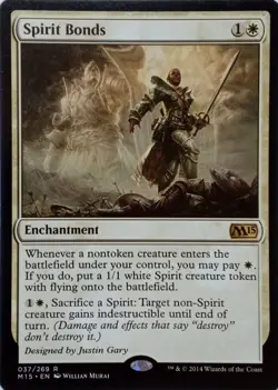 037/269 SPIRIT BONDS RARE CORE SET 2015 MTG CARD - Image 1
