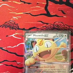 Meowth EX 062/088 XY Full Art Holo Rare EX Pokemon TCG Card 170 HP Cat - Image 2
