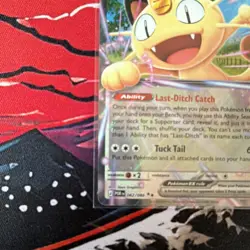 Meowth EX 062/088 XY Full Art Holo Rare EX Pokemon TCG Card 170 HP Cat - Image 4
