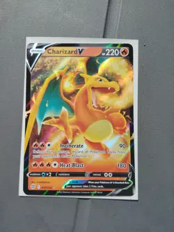 Charizard V 017/172 Brilliant Stars Holo Ultra Rare Pokemon Card NM - Image 1