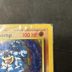 1st Edition Machamp 8/102 Holo Base Set Rare SEALED Pokemon Card WOTC - Image 3