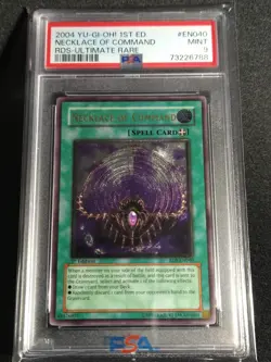 Yu-Gi-Oh! Necklace Of Command RDS-EN040 1st Edition Ultimate Rare PSA 9 MINT - Image 1