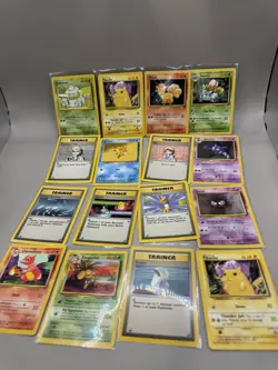 Vintage Pokemon Card Lot – Base Set / Jungle Era – 1999 WOTC – 15+ Cards - Image 1