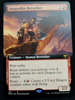 Dragonkin Berserker - Extended Art - Kaldheim - NM - EN - 357 - Image 1