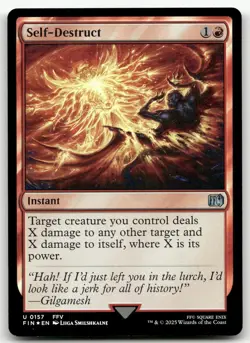 Self-Destruct #157 (Foil) (NM) Final Fantasy FIN Magic MTG - Image 1