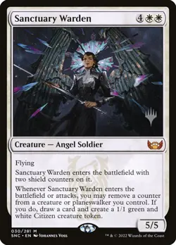 MTG Sanctuary Warden Promopack Stamped ** SNC Promos ** English (NM) - Image 1