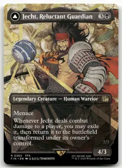 Jecht, Reluctant Guardian (Borderless) #363 (NM) Final Fantasy FIN Magic MTG - Image 1