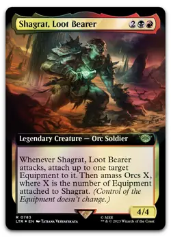 Shagrat, Loot Bearer (Extended Art) (Surge Foil) #783 NM Lord of the Rings - Image 1
