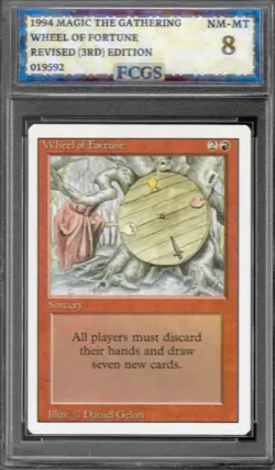 1994 MTG Revised Wheel of Fortune Graded FCGS 8 NM-MT A208 - Image 1