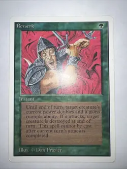 MTG Berserk Unlimited Edition Magic the Gathering Moderately Played MP/LP - Image 1