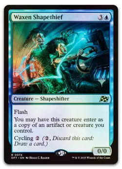 Waxen Shapethief #74 (Foil) (NM) Aetherdrift PPDFT Magic MTG - Image 1