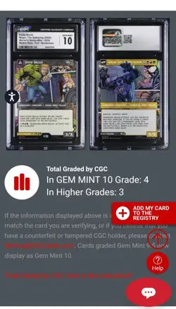 MTG CGC 10 Eddie Brock (Borderless Foil) M 0224 Marvel's Spider-Man (Low POP) - Image 3