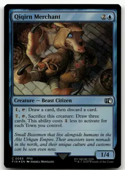 Qiqirn Merchant #65 (Foil) (NM) Final Fantasy FIN Magic MTG - Image 1