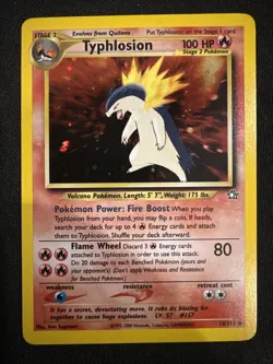 Typhlosion Neo Genesis 18/111 Holo Pokemon NM/LP Super Clean Copy - Image 2