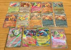 Pokemon Cards English Bundle. 14 Cards. Charizard, Mega Charizard etc. - Image 1