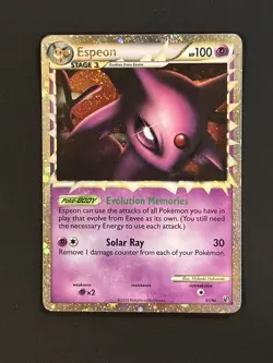 Espeon Prime 81/90 Ultra Rare HGSS Undaunted Pokemon TCG LP - Image 1
