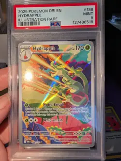 2025 Pokemon DRI EN - Hydrapple - Illustration Rare - 188 - PSA 9 - Image 1