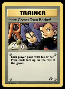 Here Comes Team Rocket! (71) Rare Unlimited Team Rocket 71/82 MP Pokemon TCG - Image 1