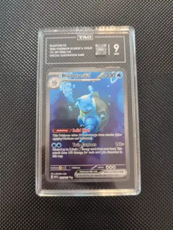 2023 Pokemon Blastoise Ex # 200/165 Holo SIR Full Art Scarlet & Violet 151 TAG 9 - Image 1