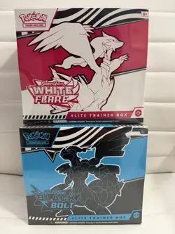 Pokemon Black Bolt and White Flare ETB Set of 2 Brand New (FACTORY SEALED) 🔥 - Image 1