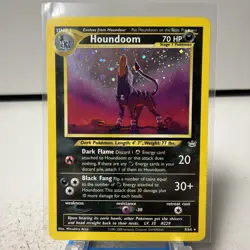 Pokemon Houndoom Neo Revelation Unlimited 08/64 Stage 1 70 HP Holo Rare - Image 1