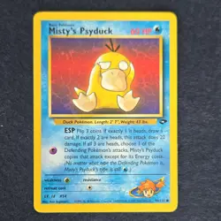 Pokemon Misty's Psyduck Gym Challenge 90/132 Vintage - Image 1
