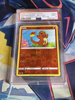 Pokemon SWSH Charmander Cosmos Reverse Holo PSA 9 Vivid Voltage - Image 2