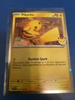 Pokemon Tcg Pikachu 051/162 Pokemon Day 2026 Promo Stamped Nm - Image 2