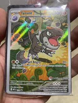 Pokemon TCG - Tyrunt Pokemon Center Stamp Promo MEP 070 Perfect Order *SEALED* - Image 1