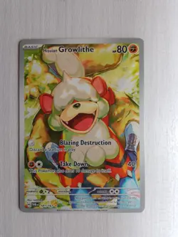 NM-M Hisuian Growlithe 181/167 Twilight Masquerade Illus. Rare Pokemon TCG ENG - Image 1