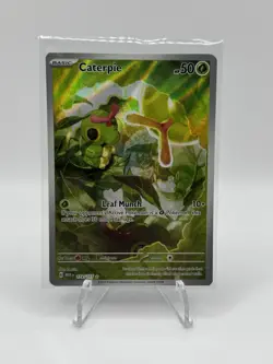 Pokemon Caterpie 172/165 SV Scarlet & Violet 151 Illustration Rare Full Art - Image 1