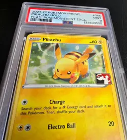 Pikachu 065/202 PLAY! Pokemon Promo Holo PSA 9 Mint Event Exclusive - Image 3
