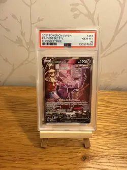 Pokemon Genesect V Alt Art 255/264 Fusion Strike Psa 10 - Image 1