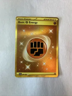 Pokemon TCG Pokemon SV1 Basic Fighting Energy Holo Gold 258/198 - Image 1
