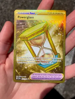 Pokemon TCG Powerglass 097/064 Hyper Rare Gold Holo SV Shrouded Fable NM 🔥 - Image 1