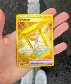 Pokemon TCG Powerglass 097/064 Hyper Rare Gold Holo SV Shrouded Fable NM 🔥 - Image 3