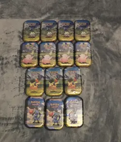 Pokemon TCG - Ascended Heroes Mini Tin Bundle Full Set × 14 Tins - SEALED - - Image 1