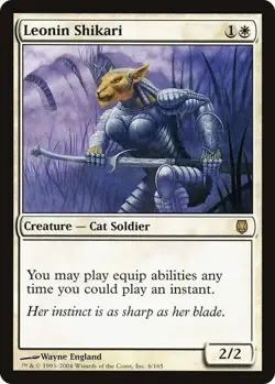 Leonin Shikari Darksteel Rare LP Magic The Gathering Card - Image 1