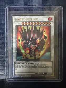 Jurrac Meteor RA04-EN139 Platinum Secret Rare 1st Edition Near Mint Yu-Gi-Oh! NM - Image 1