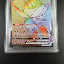 PSA 10 Celebi Vmax 199/198 Chilling Reign Rainbow Rare Holo Pokemon Card - Image 3
