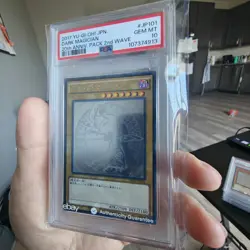 Yu-Gi-Oh! Dark Magician 20th Ann. 2nd Wave Japanese Ghost Rare 20AP-JP101 PSA 10 - Image 5