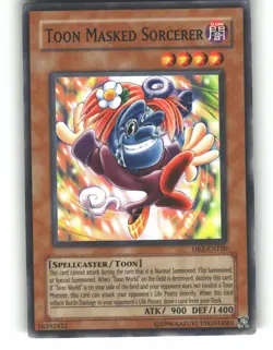 Toon Masked Sorcerer DB2-EN120 Common / Short Print Dark Beginning 2 Yu-Gi-Oh MP - Image 1
