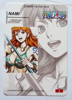CARTE SEXY GIRL MANGA MINT HOLO PRISM Waifu Nami - one piece - Image 2