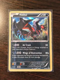 Pokemon Yveltal Holo XY Black Star Promo XY32 Moderately Played Card - Image 1