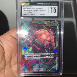 One Piece TCG | Roronoa Zoro | SEC | CGC 10 | Wings of The Captain | OP06-118 - Image 1