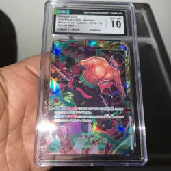One Piece TCG | Roronoa Zoro | SEC | CGC 10 | Wings of The Captain | OP06-118 - Image 2